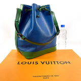 LOUIS VUITTON Shoulder Bag M44044 Noe Epi Leather blue blue Women Used