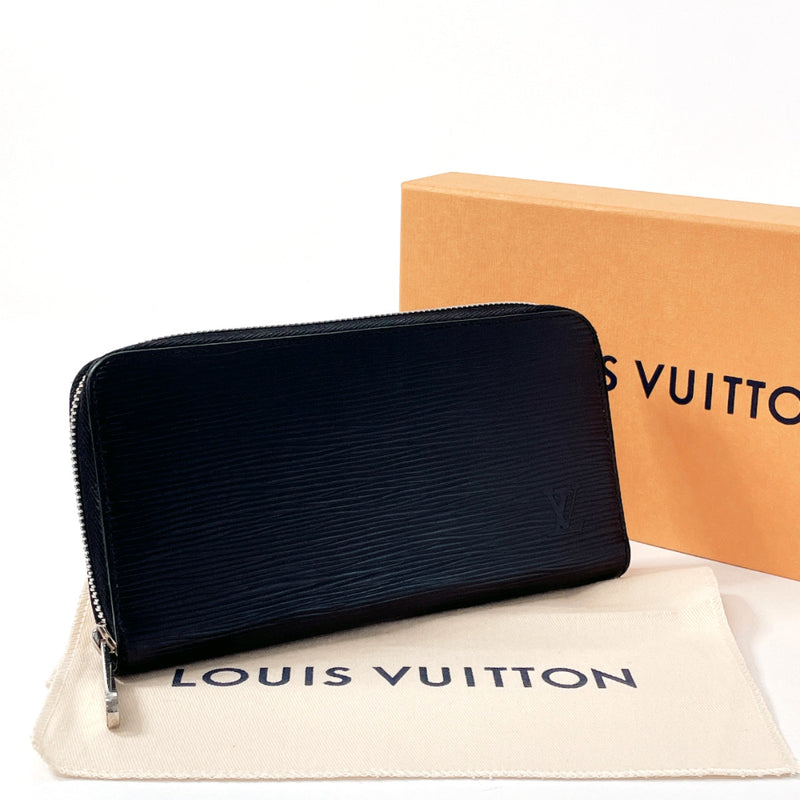 LOUIS VUITTON purse M61857 Zippy wallet Epi Leather Black Black mens Used