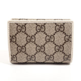 GUCCI Tri-fold wallet 644462 Horsebit GG Supreme Canvas gray gray Women Used