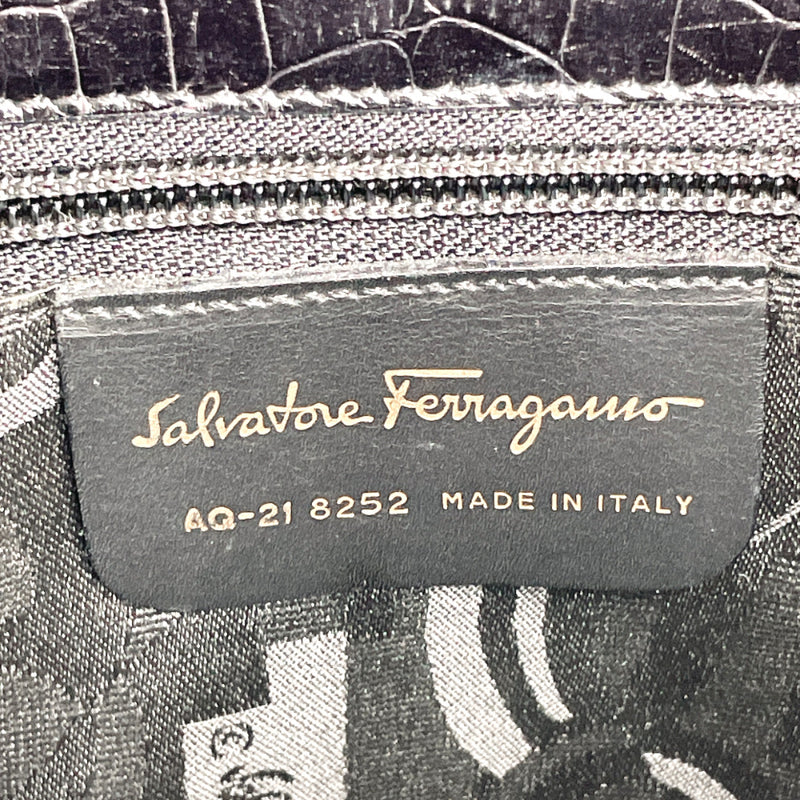 Salvatore Ferragamo Handbag AQ-21 Vala 2Way leather Black Women Used