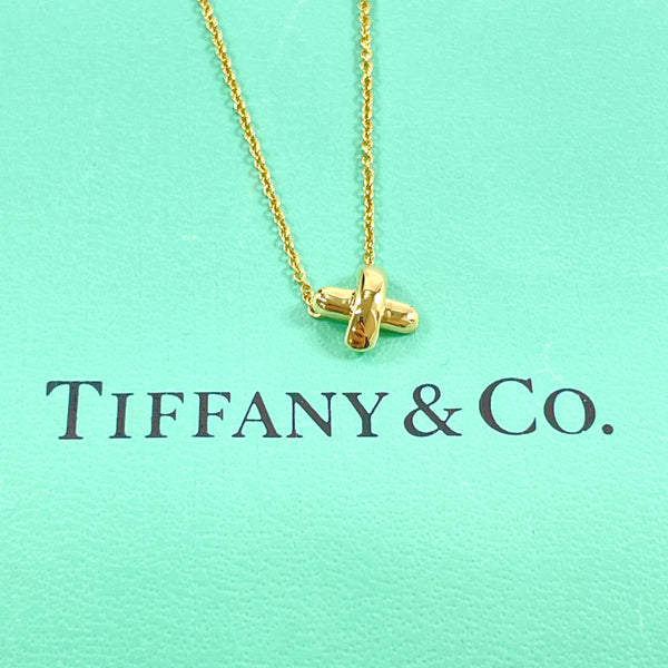 TIFFANY&Co. Necklace Cross-stitch K18 yellow gold gold Women Second hand