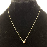 TIFFANY&Co. Necklace Cross-stitch K18 yellow gold gold Women Second hand