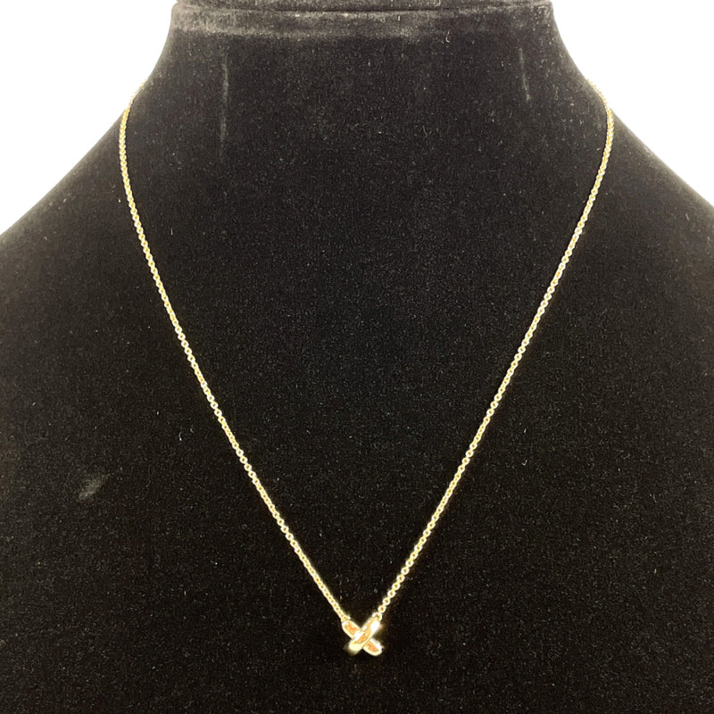 TIFFANY&Co. Necklace Cross-stitch K18 yellow gold gold Women Second hand