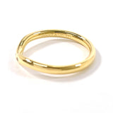 TIFFANY&Co. Ring Curved banding Elsa Peretti K18 yellow gold/diamond #US 4 3/4 gold Women Second hand