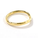 TIFFANY&Co. Ring Curved banding Elsa Peretti K18 yellow gold/diamond #US 4 3/4 gold Women Second hand