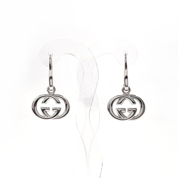 GUCCI earring Interlocking G Silver925 Silver Women Second hand