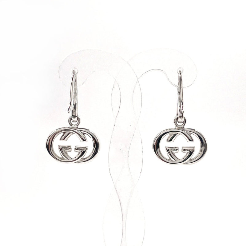 GUCCI earring Interlocking G Silver925 Silver Women Second hand