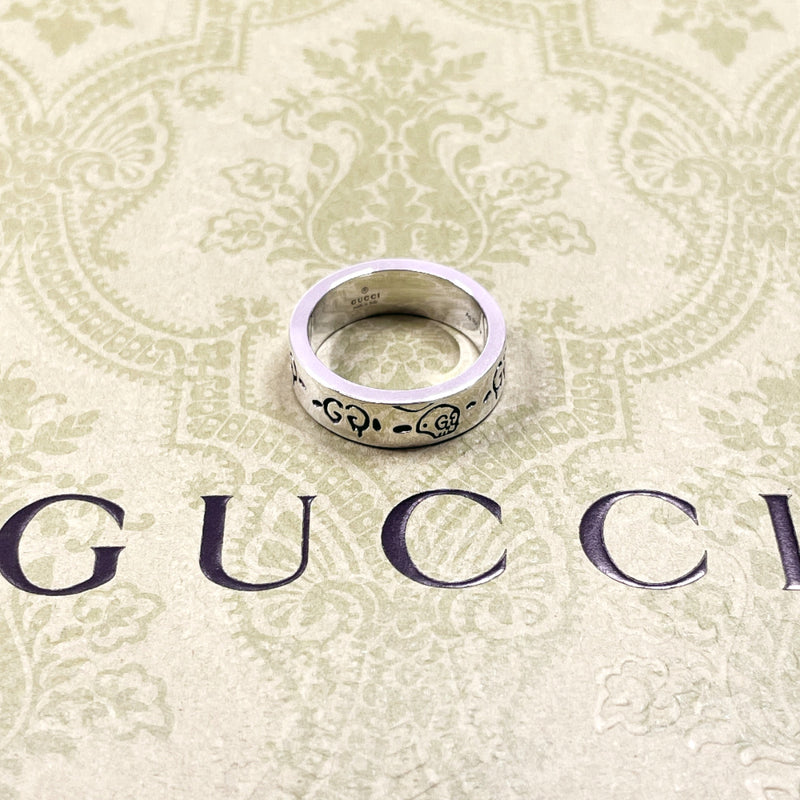 GUCCI Ring Ghost Skull Silver925 #US 6 Silver unisex Second hand