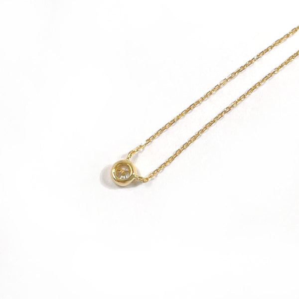 ete Necklace Bright K18 yellow gold/diamond gold Women Second hand