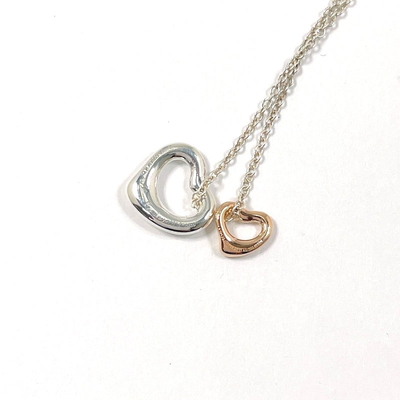 TIFFANY&Co. Necklace Open heart Elsa Peretti Silver925 Silver Silver Women Second hand