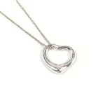 TIFFANY&Co. Necklace Open heart Elsa Peretti Silver925 Silver Women Second hand
