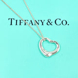 TIFFANY&Co. Necklace Open heart Elsa Peretti Silver925 Silver Women Second hand