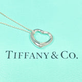 TIFFANY&Co. Necklace Open heart Elsa Peretti Silver925 Silver Women Second hand