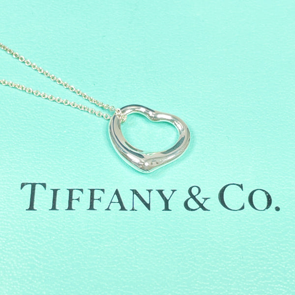 TIFFANY&Co. Necklace Open heart Elsa Peretti Silver925 Silver Women Second hand