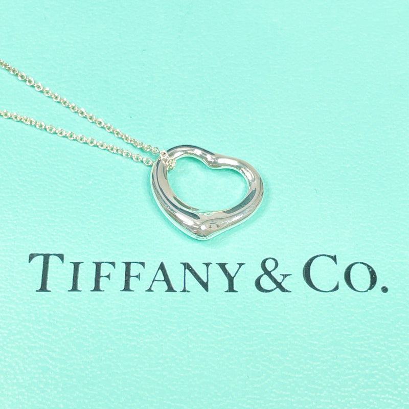 TIFFANY&Co. Necklace Open heart Elsa Peretti Silver925 Silver Women Second hand