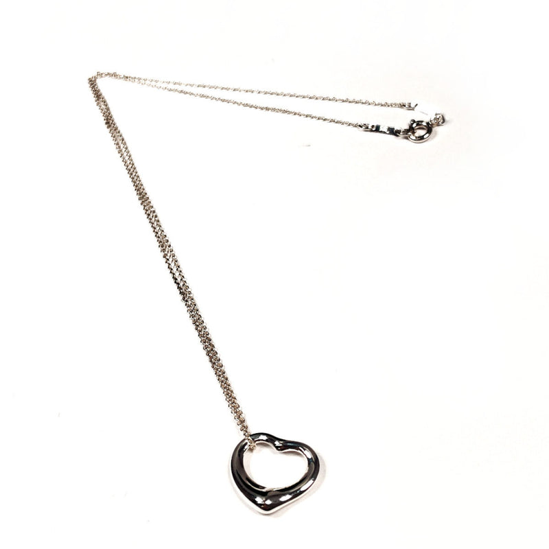 TIFFANY&Co. Necklace Open heart Elsa Peretti Silver925 Silver Women Second hand