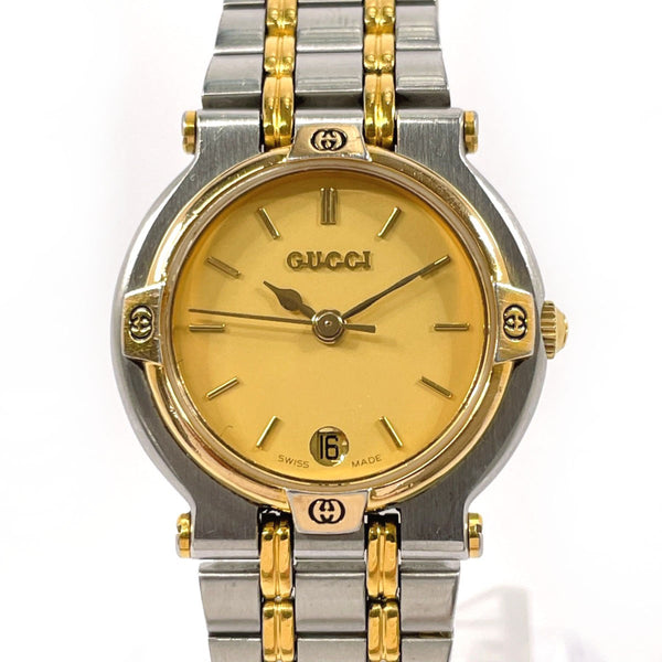 GUCCI Watches 9000L Stainless Steel/Gold Plated Silver Silver Women Second hand