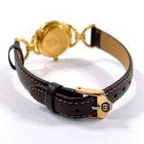 GUCCI Watches 6700L Sherry line Gold Plated/leather gold gold Women Second hand