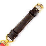 GUCCI Watches 6700L Sherry line Gold Plated/leather gold gold Women Second hand