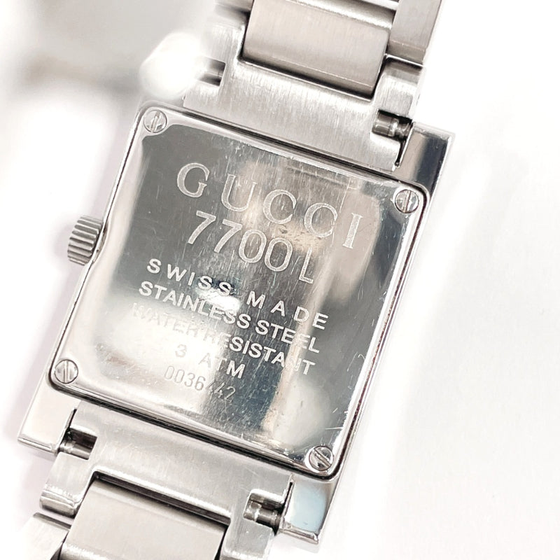 GUCCI Watches 7700L Stainless Steel/Stainless Steel Silver Silver