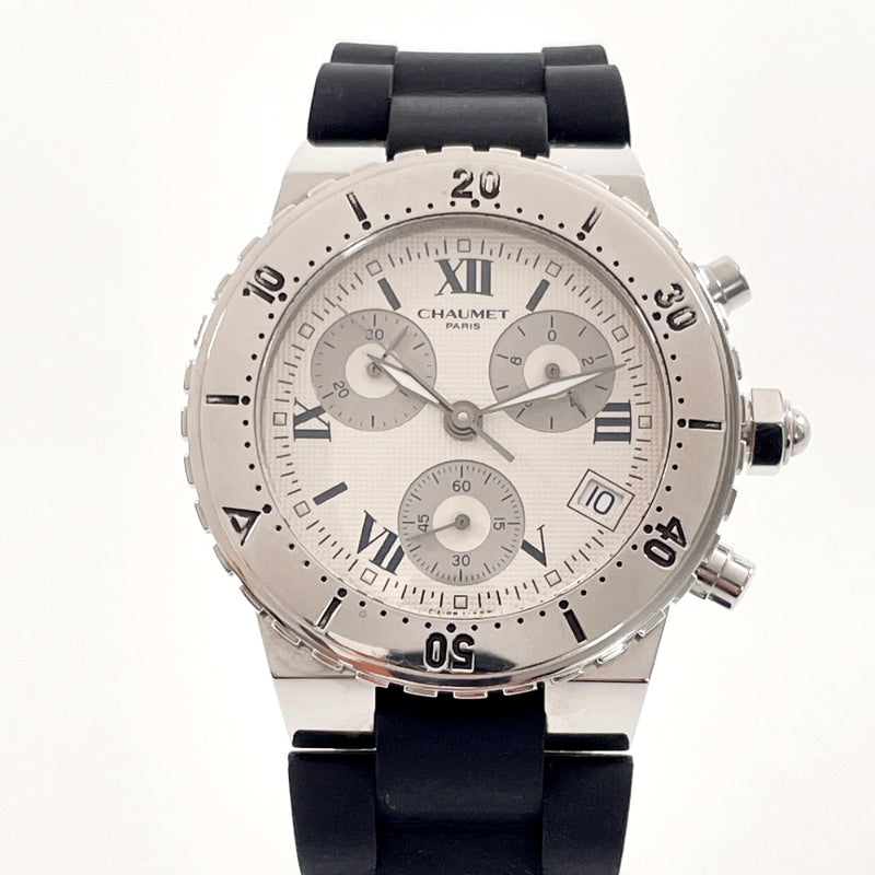 Chaumet Watches Class One Chronograph Stainless Steel/rubber Silver Silver mens Second hand