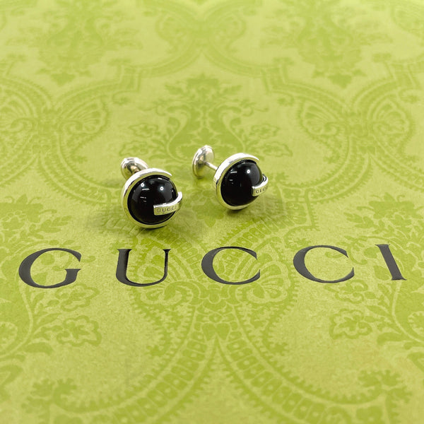 GUCCI earring logo Silver925 Silver Silver unisex Second hand