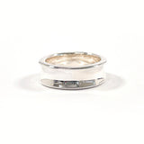 TIFFANY&Co. Ring 1837 Medium Silver925 #US 5 1/2 Silver Women Second hand