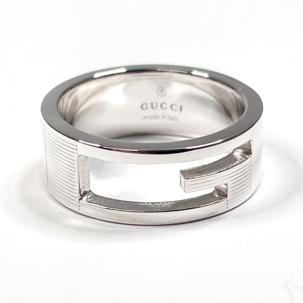 GUCCI Ring Branded Cutout G Silver925 #US 7 3/4 Silver mens Second hand