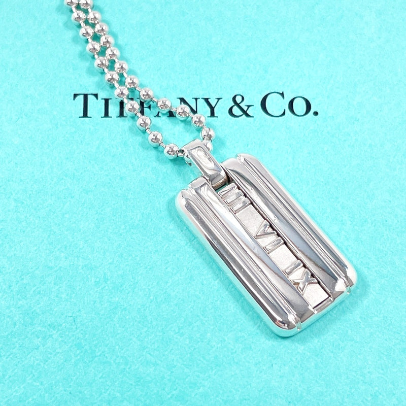 TIFFANY&Co. Necklace Atlas plate Ball chain Silver925 Silver unisex Second hand