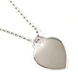 TIFFANY&Co. Necklace Heart tag Return to Silver925 Silver Women Second hand