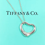 TIFFANY&Co. Necklace Open heart Elsa Peretti Silver925 Silver Women Second hand