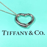 TIFFANY&Co. Necklace Open heart Elsa Peretti Silver925 Silver Women Second hand