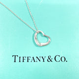 TIFFANY&Co. Necklace Open heart Elsa Peretti Silver925 Silver Women Second hand