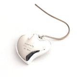 TIFFANY&Co. earring Curved heart Elsa Peretti Silver925 Silver Women Second hand