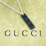 GUCCI Necklace GG Tag Chain Silver925 Silver mens Second hand