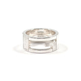 GUCCI Ring Branded Cutout G Silver925 #US 4 1/4 Silver Women Second hand