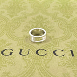 GUCCI Ring Branded Cutout G Silver925 #US 4 1/4 Silver Women Second hand
