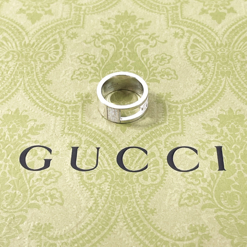 GUCCI Ring Branded Cutout G Silver925 #US 4 1/4 Silver Women Second hand