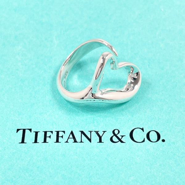 TIFFANY&Co. Ring Open heart Elsa Peretti Silver925 #US 4 3/4 Silver Women Second hand
