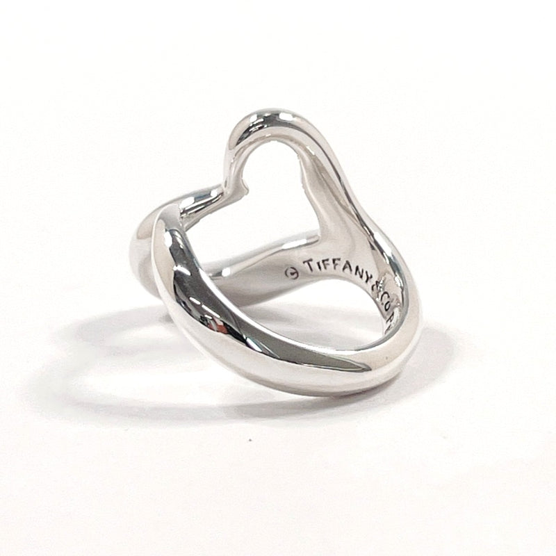 TIFFANY&Co. Ring Open heart Elsa Peretti Silver925 #US 4 3/4 Silver Women Second hand