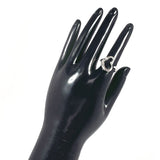 TIFFANY&Co. Ring Open heart Elsa Peretti Silver925 #US 4 1/2 Silver Women Second hand