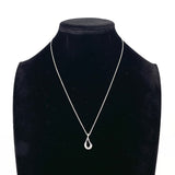 TIFFANY&Co. Necklace open teardrop Elsa Peretti Silver925 Silver Women Second hand