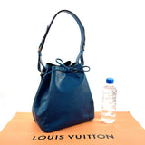 LOUIS VUITTON Shoulder Bag M44105 Petit Noe Epi Leather blue blue Women Used