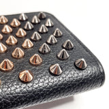 Christian Louboutin coin purse 1175148 Studs leather Black Women Second hand