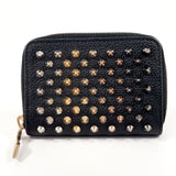 Christian Louboutin coin purse 1175148 Studs leather Black Women Used