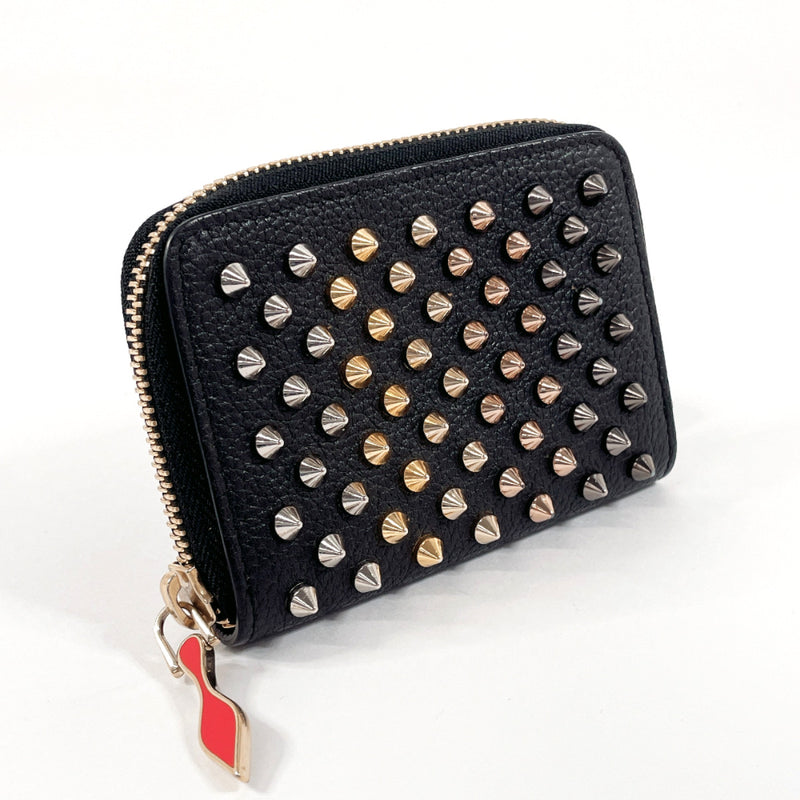 Christian Louboutin coin purse 1175148 Studs leather Black Women Used