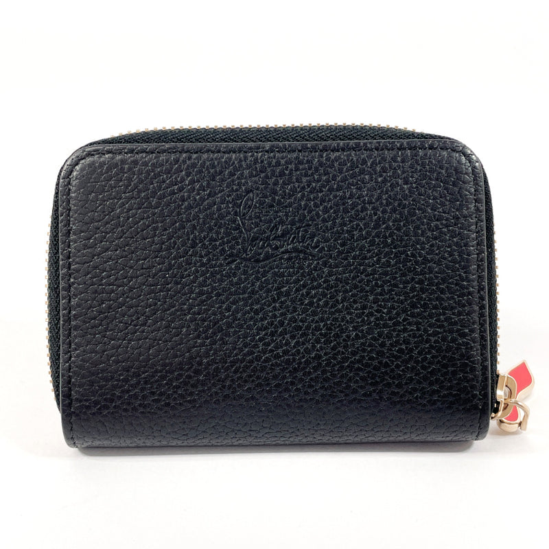 Christian Louboutin coin purse 1175148 Studs leather Black Women Second hand