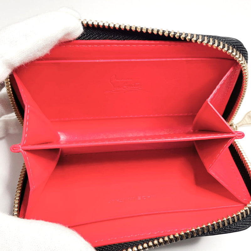 Christian Louboutin coin purse 1175148 Studs leather Black Women Used