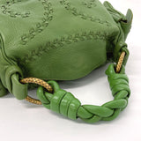 BOTTEGAVENETA Handbag Intrecciato leather green Women Used