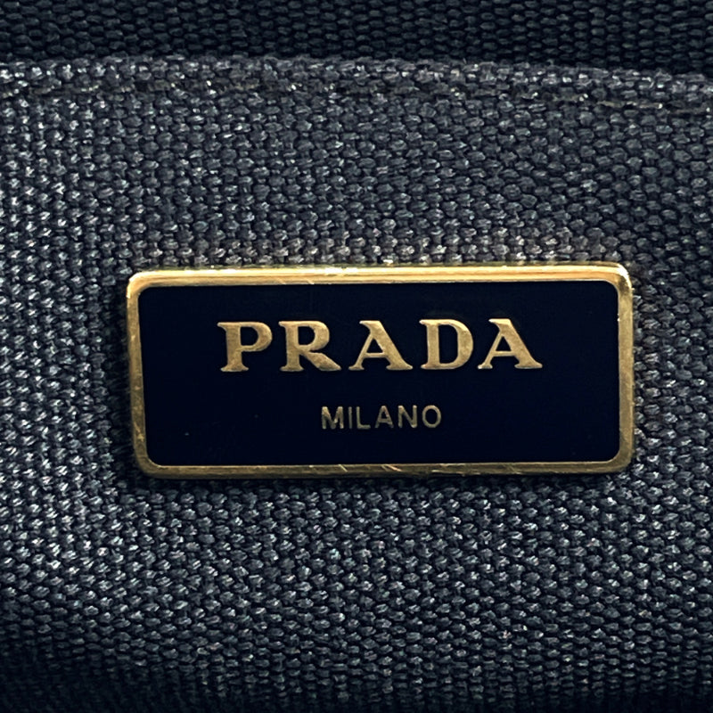 PRADA Tote Bag 1BG439 Canapa mini 2WAY canvas Navy Women Used